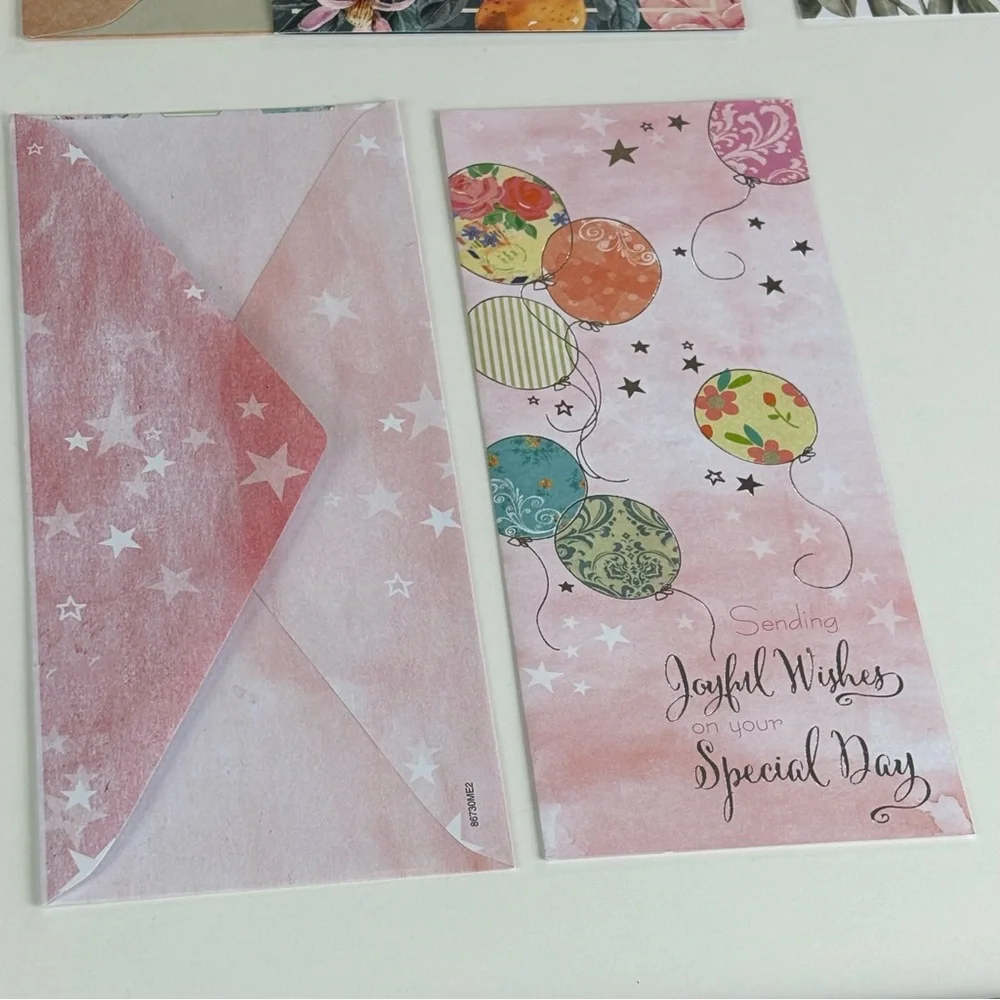 VTG Assortment of birthday Floral Greeting Card Set of 11